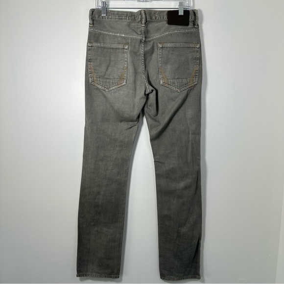 Allsaints Spitalfields Men’s Gray Jacks Place Straight Slim Leg Jeans 30x33 - Picture 2 of 8